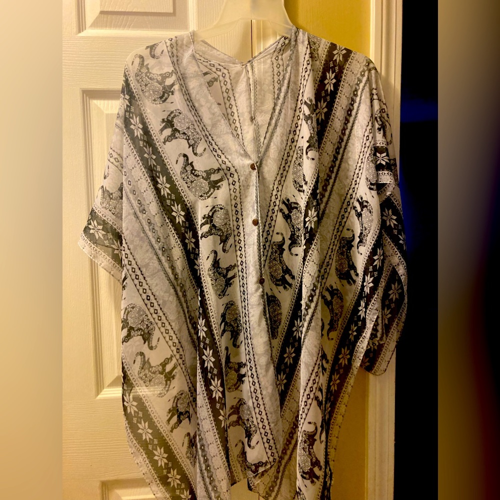 Kimono or beach cover up.